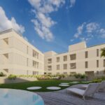 Edificio de 14 viviendas con piscina